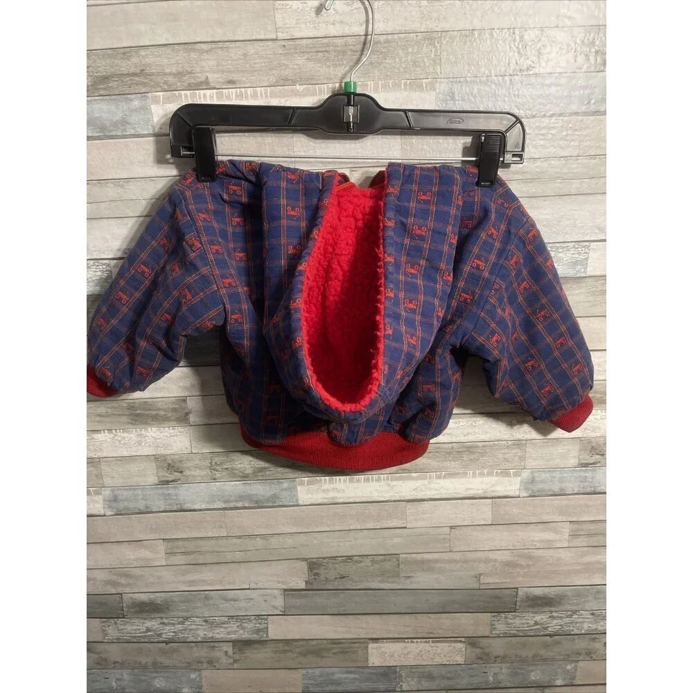 Vintage Oshkosh B’Gosh 24 month boys coat red & blue